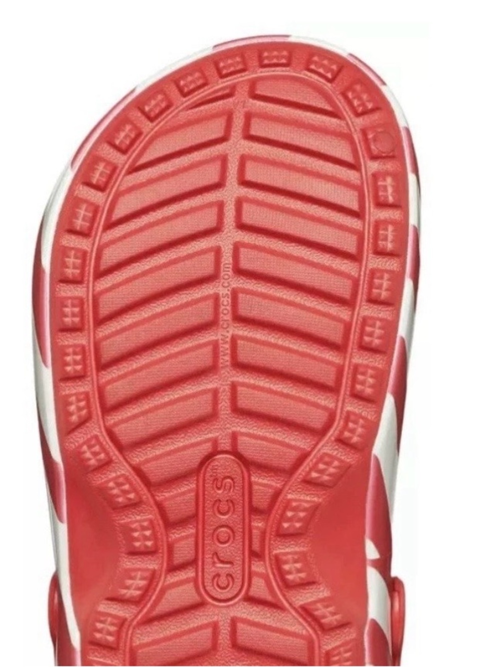 CROCS Disney Mickey Mouse Christmas Red Green Lined Clogs-Womens 6 OR Youth 4 - Picture 6 of 6